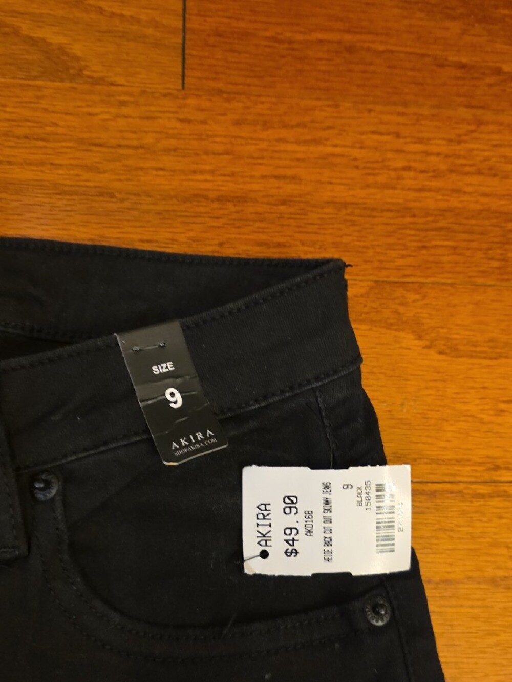 AKIRA Black High-Rise Skinny Jeans for Women Sz 9 - Picture 3 of 8